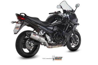 MIVV Slip-on, Oval Titan, Standard Exhaust For Suzuki GSX 1250 FA 09-16, Bandit 1250 07-16