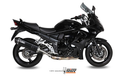 MIVV Slip-on, Speed Edge Black, Standard Exhaust For Suzuki GSX 1250 FA 09-16, Bandit 1250 07-16