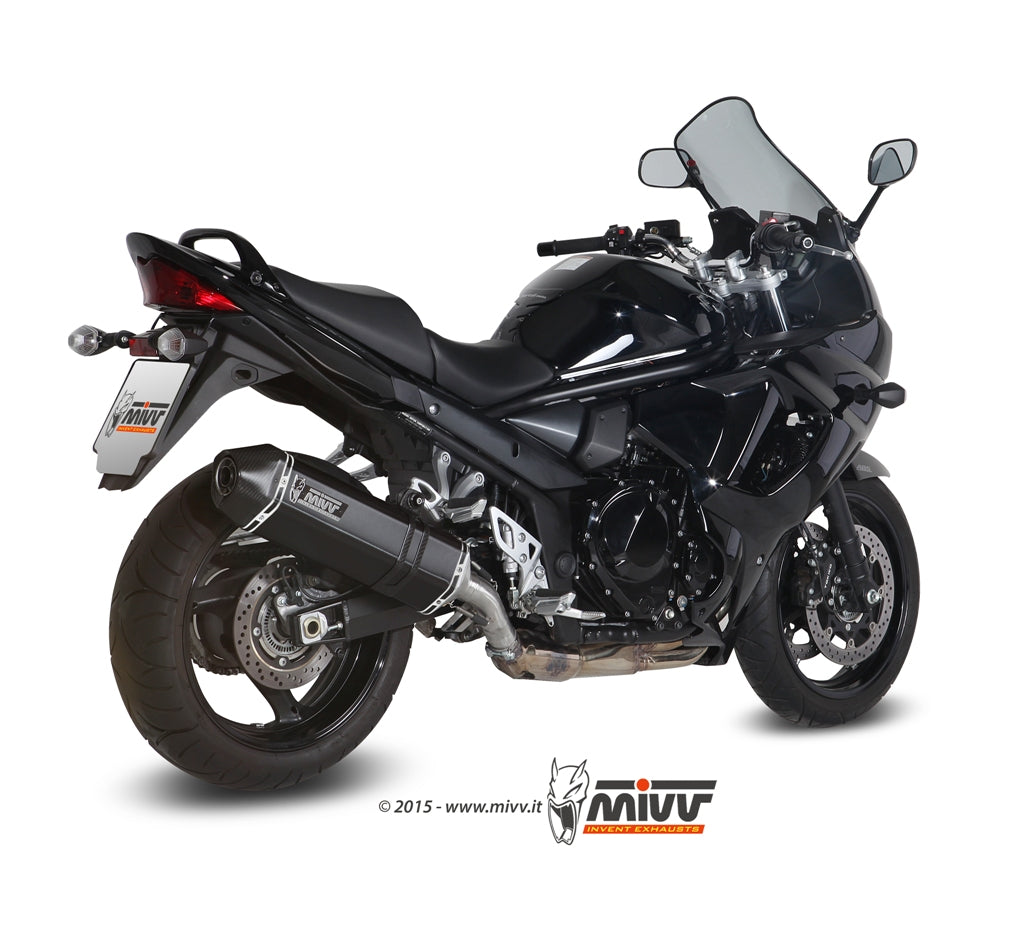 MIVV Slip-on, Speed Edge Black, Standard Exhaust For Suzuki GSX 1250 FA 09-16, Bandit 1250 07-16