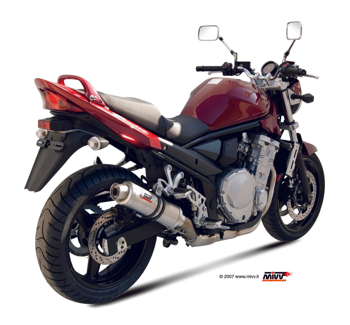 MIVV Slip-on, GP Titan, Standard Exhaust ForSuzuki GSX 650 F 08-15, Bandit 650 07-15