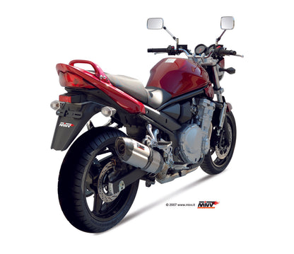 MIVV Slip-on, Suono Stainless Steel, Standard Exhaust For Suzuki GSX 650 F 08-15, Bandit 650 07-15