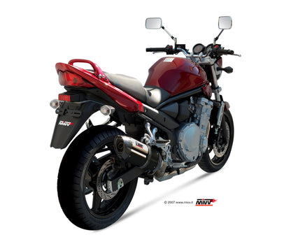 MIVV Slip-on, Suono Black, Standard Exhaust For Suzuki GSX 650 F 08-15, Bandit 650 07-15