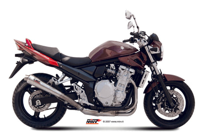 MIVV Slip-on, X-cone Stainless Steel, Standard Exhaust For Suzuki GSX 650 F 08-15, Bandit 650 07-15