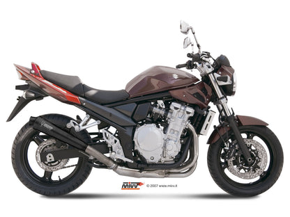 MIVV Slip-on, X-cone Black, Standard Exhaust For Suzuki Bandit 650 2005-2006