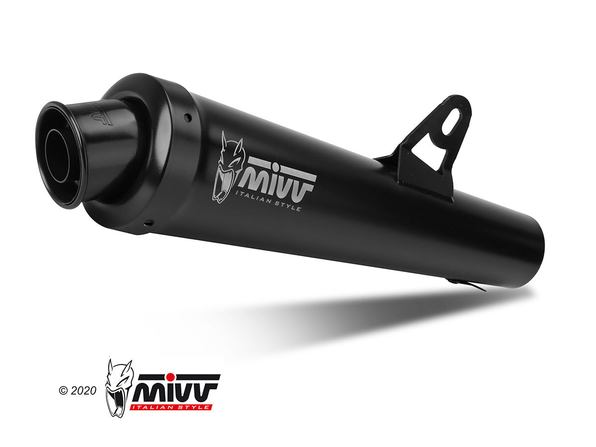 MIVV Slip-on, X-cone Black, Standard Exhaust For Suzuki Bandit 650 2005-2006