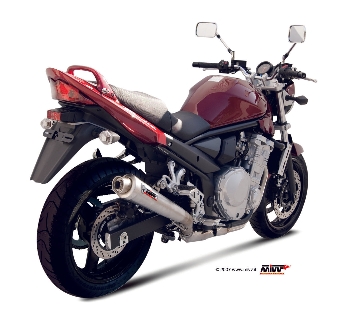 MIVV Slip-on, X-cone Stainless Steel, Standard Exhaust For Suzuki GSX 650 F 08-15, Bandit 650 07-15