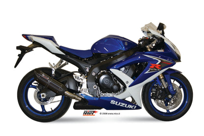 MIVV Slip-on, Suono Black, Standard Exhaust For Suzuki GSX-R 600/GSX-R 750 2008-2010