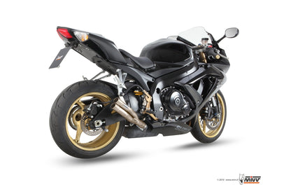 MIVV Slip-on, Double Gun Full Titanium, Standard Exhaust For Suzuki GSX-R 600/GSX-R 750 2008-2010