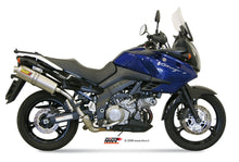 MIVV 2 Slip-on, Oval Titan, Standard Exhaust For Suzuki DL V-Strom 1000 2002-2013