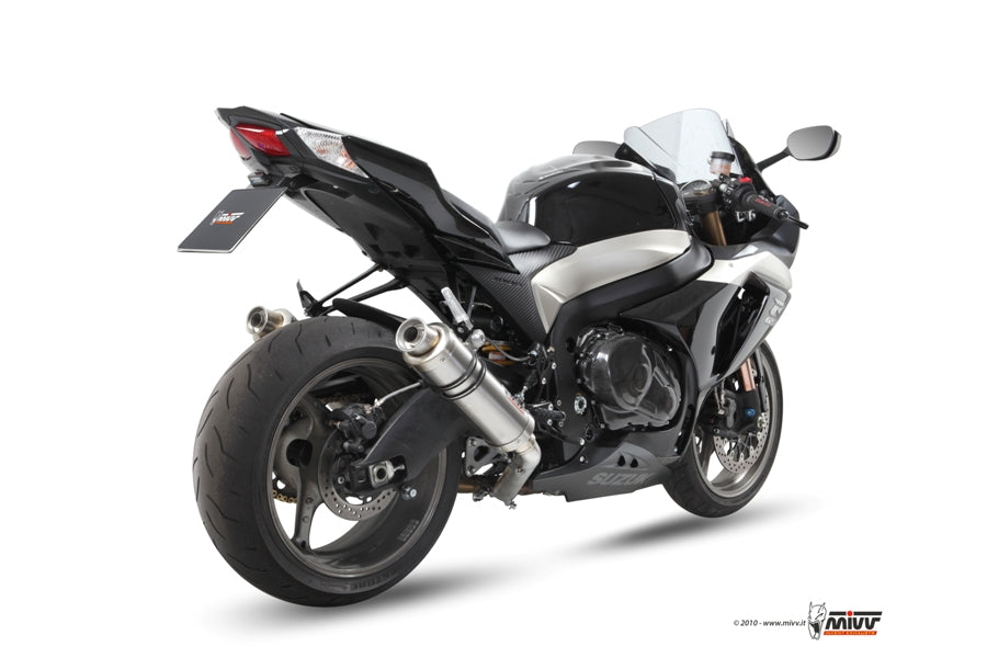 MIVV 2 Slip-on, GP Titan, Standard Exhaust For Suzuki GSX-R 1000 2009-2011