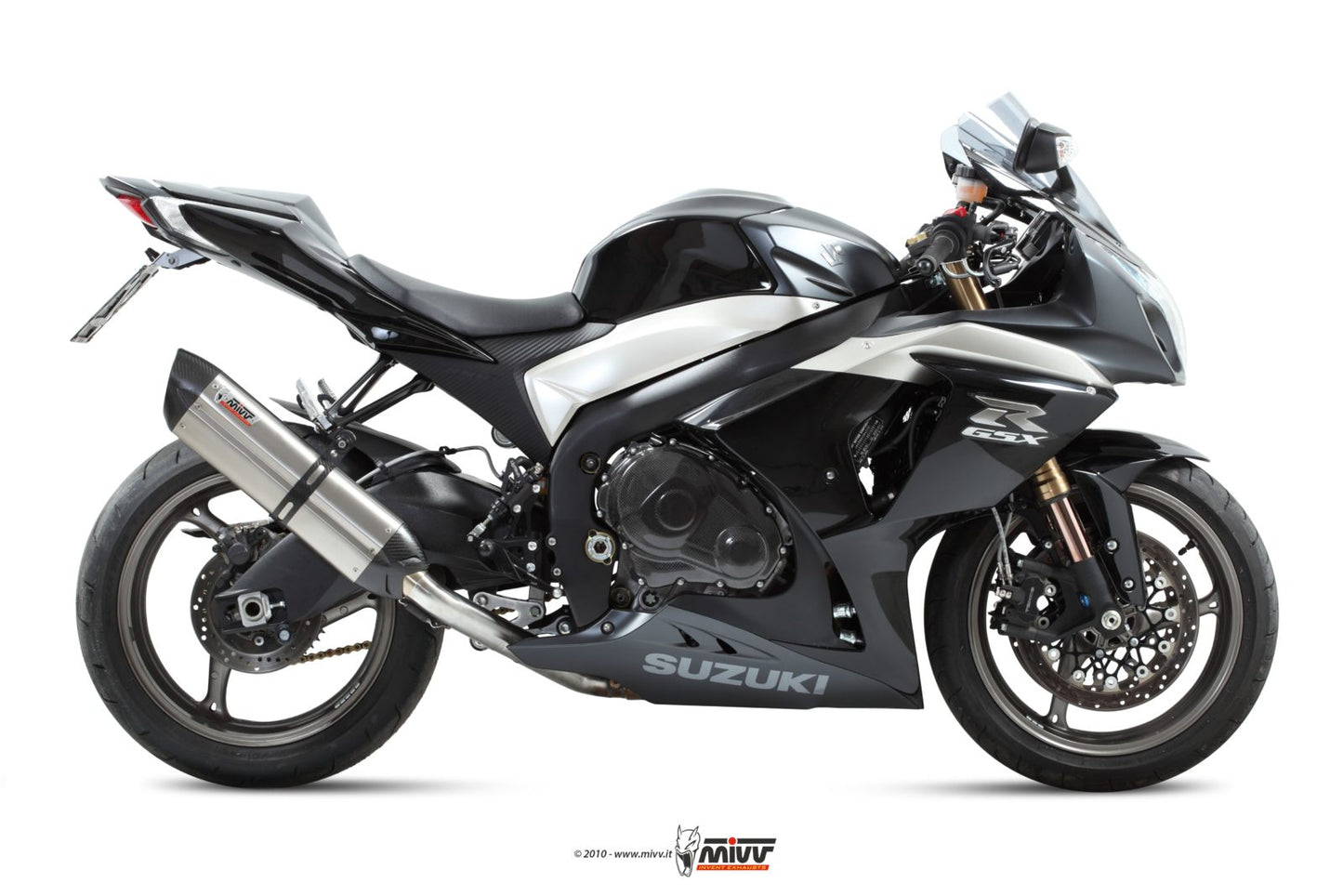 MIVV 2 Slip-on, Suono Stainless Steel, Standard Exhaust For Suzuki GSX-R 1000 2009-2011