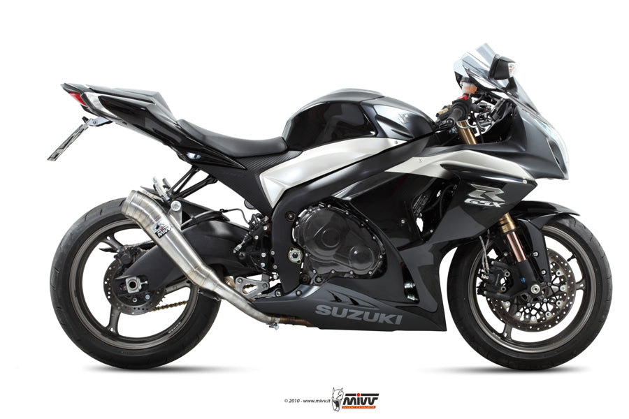 MIVV 2 Slip-on, Ghibli Stainless Steel, Standard Exhaust For Suzuki GSX-R 1000 2009-2011
