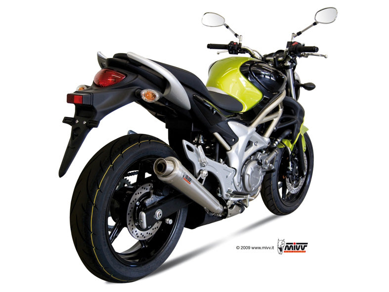 MIVV Slip-on, X-cone Stainless Steel, Standard Exhaust For Suzuki Gladius 2009-2015
