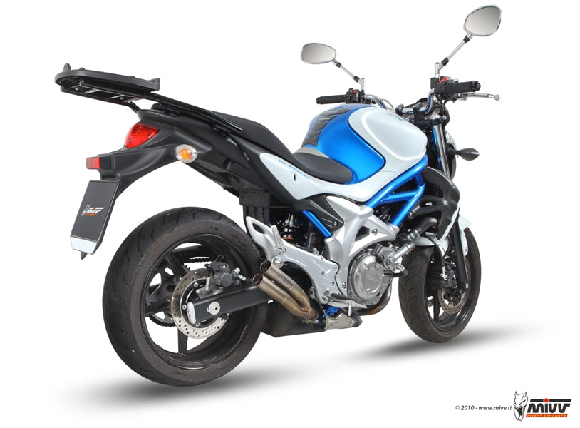 MIVV Slip-on, Double Gun Full Titanium, Standard Exhaust For Suzuki Gladius 2009-2015