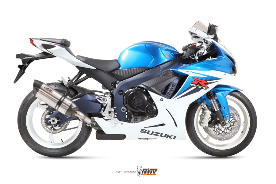 MIVV Slip-on, Suono Stainless Steel, Standard Exhaust For Suzuki GSX-R 600 11-16, GSX-R 750 11-17