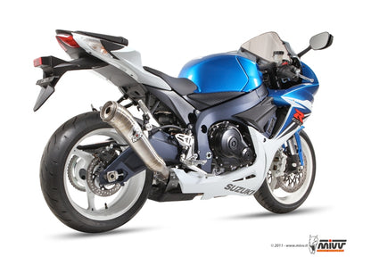 MIVV Slip-on, Ghibli Stainless Steel, Standard Exhaust For Suzuki GSX-R 600 11-16, GSX-R 750 11-17