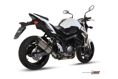 MIVV Slip-on, Suono Stainless Steel, Standard Exhaust For Suzuki GSR 750 2011-2016