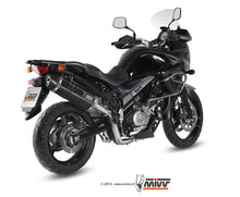MIVV Full System 2x1, Speed Edge Black, Standard Exhaust For Suzuki DL V-Strom 650 2012-2016
