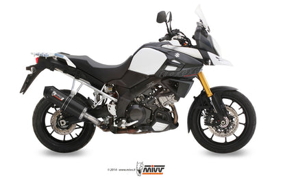 MIVV Slip-on, Oval Carbon, Standard Exhaust For Suzuki DL V-strom 1000/1050 2014-2022