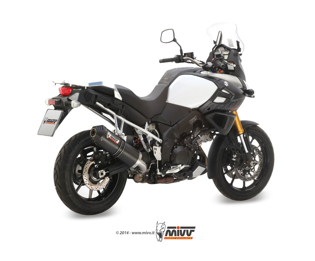 MIVV Slip-on, Oval Carbon, Standard Exhaust For Suzuki DL V-strom 1000/1050 2014-2022