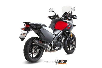 MIVV Slip-on, Oval Carbon, Standard Exhaust For Suzuki DL V-strom 1000/1050 2014-2022