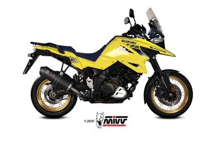 MIVV Slip-on, Oval Carbon, Standard Exhaust For Suzuki DL V-strom 1000/1050 2014-2022