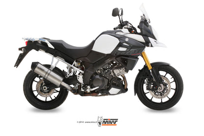 MIVV Slip-on, Oval Titan, Standard Exhaust For Suzuki DL V-strom 1000/1050 2014-2022