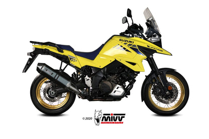 MIVV Slip-on, Speed Edge Black, Standard Exhaust For Suzuki DL V-strom 1000/1050 2014-2022