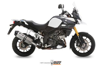 MIVV Slip-on, Speed Edge Stainless Steel, Standard Exhaust For Suzuki DL V-strom 1000/1050 2014-2022
