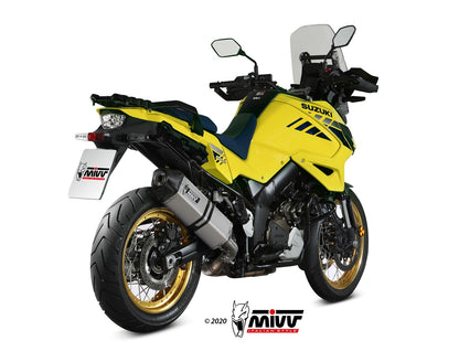 MIVV Slip-on, Speed Edge Stainless Steel, Standard Exhaust For Suzuki DL V-strom 1000/1050 2014-2022