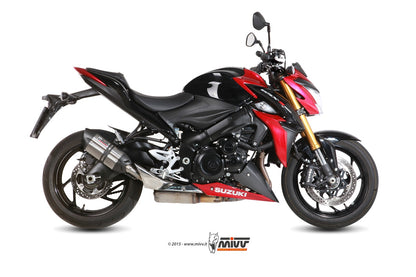 MIVV Slip-on, Suono Stainless Steel, Standard Exhaust For Suzuki GSX-S 1000 / 1000 F 2015-2022