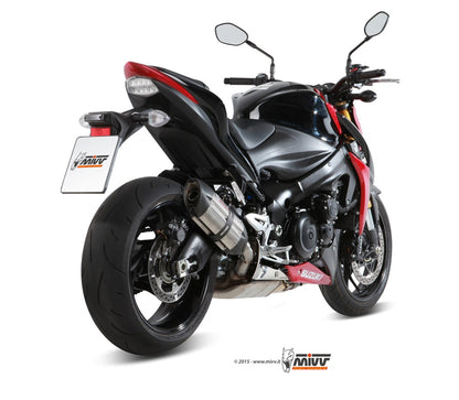 MIVV Slip-on, Suono Stainless Steel, Standard Exhaust For Suzuki GSX-S 1000 / 1000 F 2015-2022