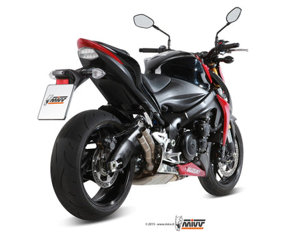 MIVV Slip-on, Double Gun Full Titanium, Standard Exhaust For Suzuki GSX-S 1000 / 1000 F 2015-2022