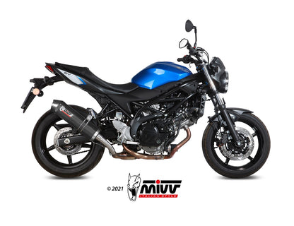 MIVV Slip-on, Oval Carbon, Standard Exhaust For Suzuki SV 650 / X 2016-2022
