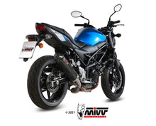 MIVV Slip-on, Oval Carbon, Standard Exhaust For Suzuki SV 650 / X 2016-2022