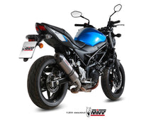 MIVV Slip-on, Oval Titan, Standard Exhaust For Suzuki SV 650 / X 2016-2022