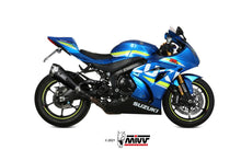 MIVV Slip-on, Delta Race Black, Standard Exhaust For Suzuki GSX-R 1000 2017-2020