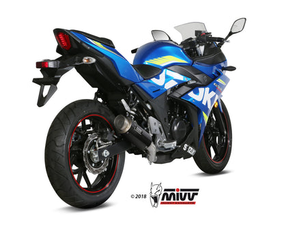 MIVV Slip-on, GPpro Carbon, Standard Exhaust For Suzuki GSX 250 R 2017-2020