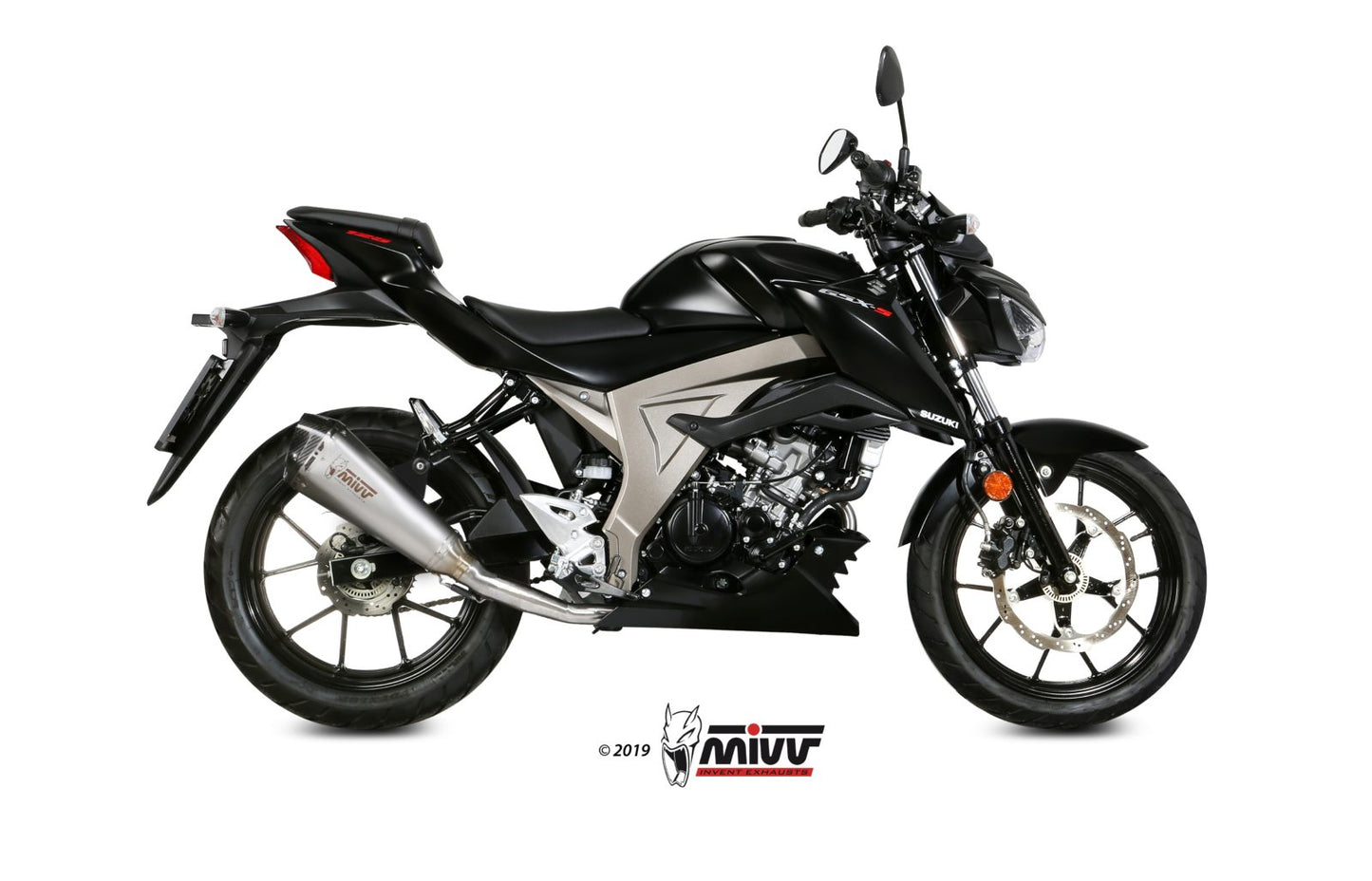 MIVV Full System 1x1, Delta Race Stainless Steel, Standard Exhaust For Suzuki GSX-R 125/ GSX-S 125 2017-2020