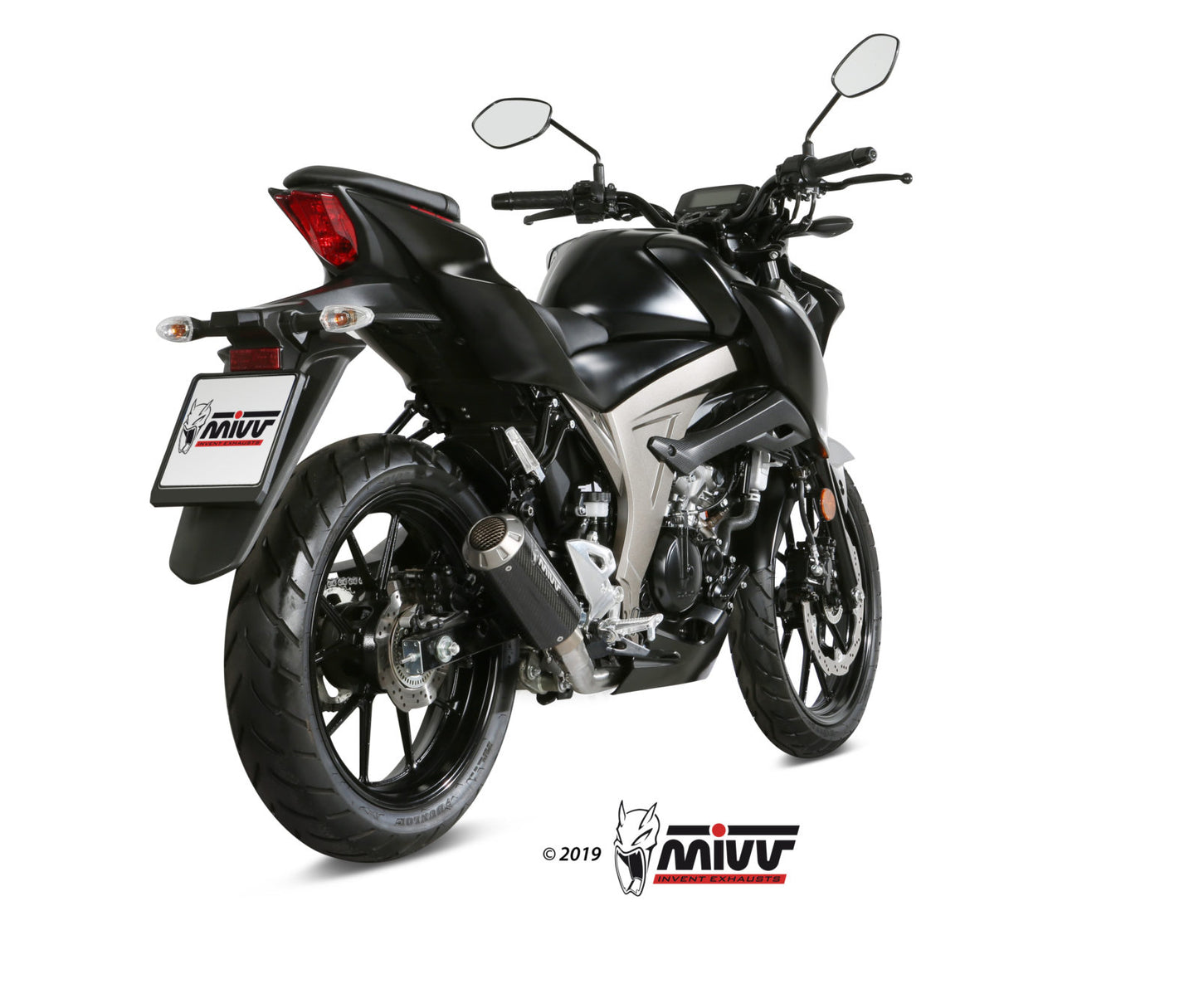 MIVV Full System 1x1, MK3 Carbon, Standard Exhaust For Suzuki GSX-R 125/ GSX-S 125 2017-2020