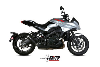 MIVV Slip-on, Ghibli Black, Standard Exhaust For Suzuki GSX-S 1000 Katana 2019-2022