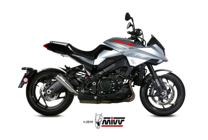 MIVV Slip-on, Ghibli Stainless Steel, Standard Exhaust For Suzuki GSX-S 1000 Katana 2019-2022