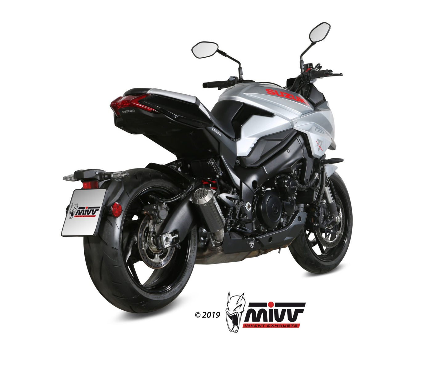MIVV Slip-on, MK3 Carbon, Standard Exhaust For Suzuki GSX-S 1000 Katana 2019-2022