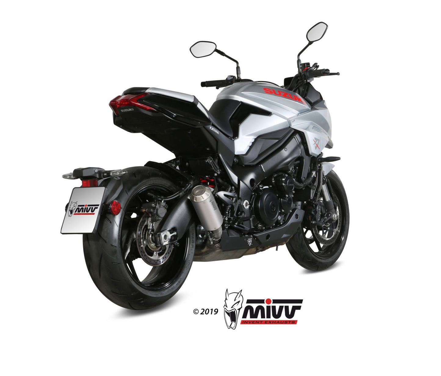 MIVV Slip-on, MK3 Stainless Steel, Standard Exhaust For Suzuki GSX-S 1000 Katana 2019-2022
