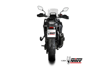 MIVV Slip-on, Speed Edge Staninless Steel Black, Standard Exhaust For Suzuki V-Strom 800 DE / SE 2023-2024