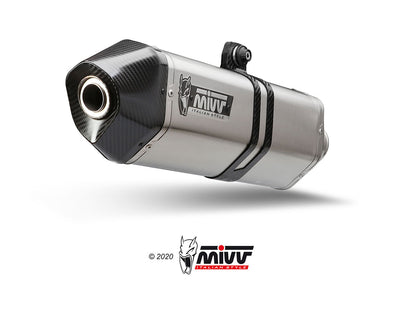MIVV Slip-on, Speed Edge Stainless Steel, Standard Exhaust For Suzuki V-Strom 800 DE / SE 2023-2024