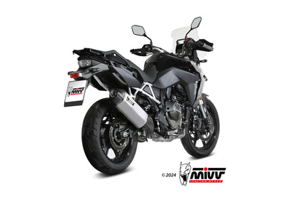 MIVV Slip-on, Speed Edge Stainless Steel, Standard Exhaust For Suzuki V-Strom 800 DE / SE 2023-2024
