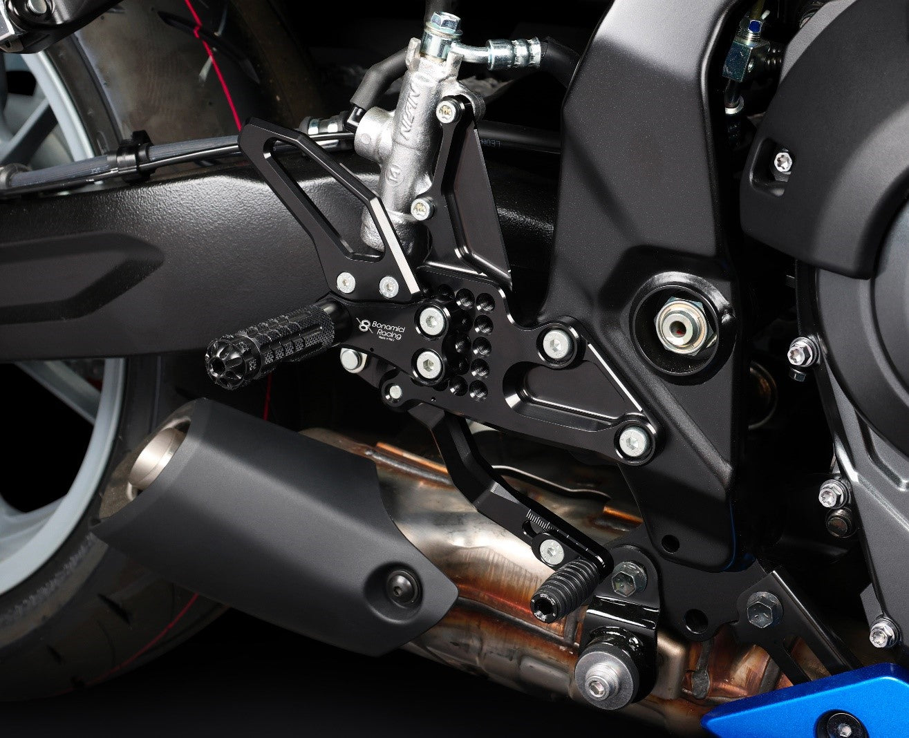 Bonamici Racing Aluminium Rearsets for the Suzuki GSX-8R/GSX-8S 2023-2024