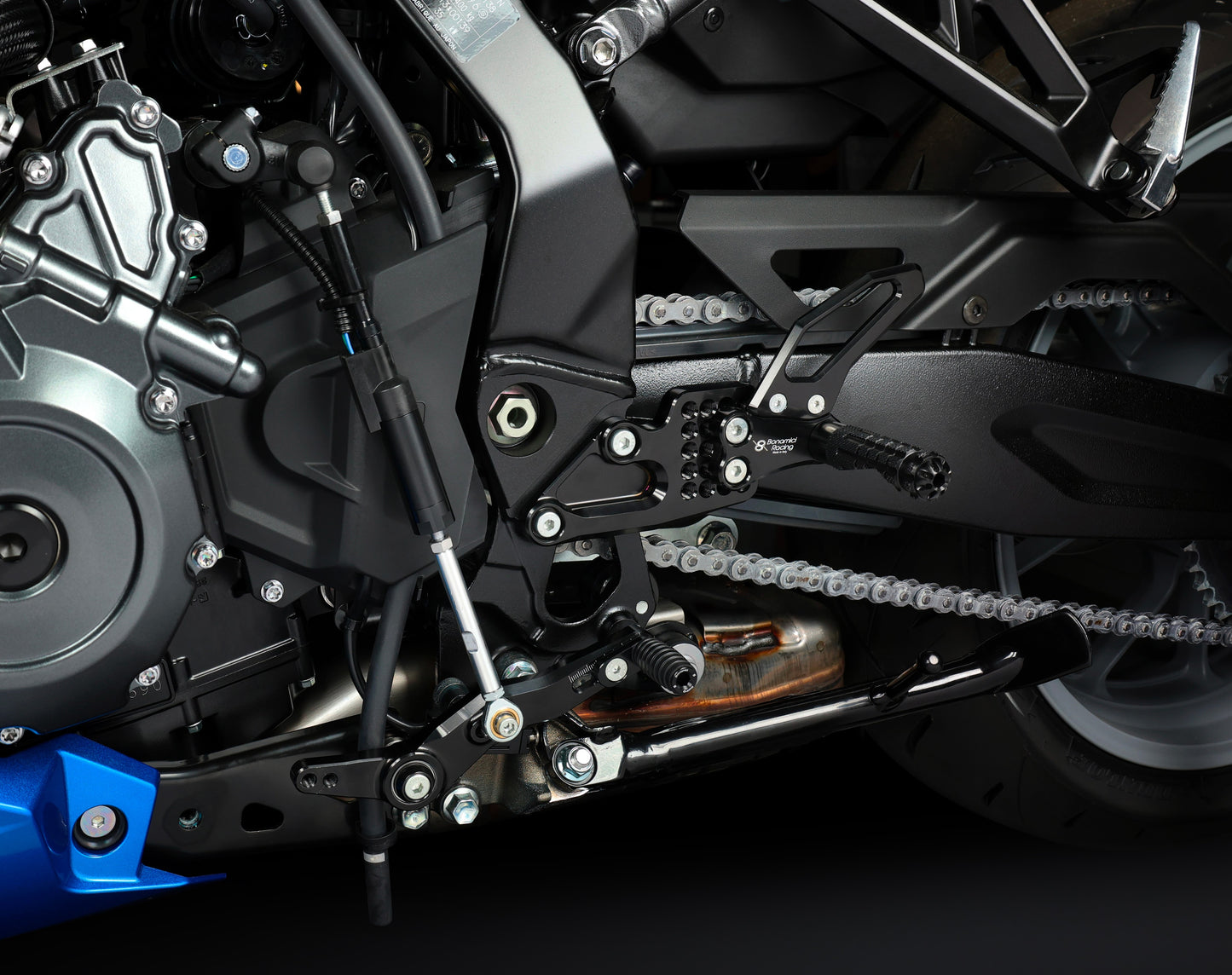 Bonamici Racing Aluminium Rearsets for the Suzuki GSX-8R/GSX-8S 2023-2024