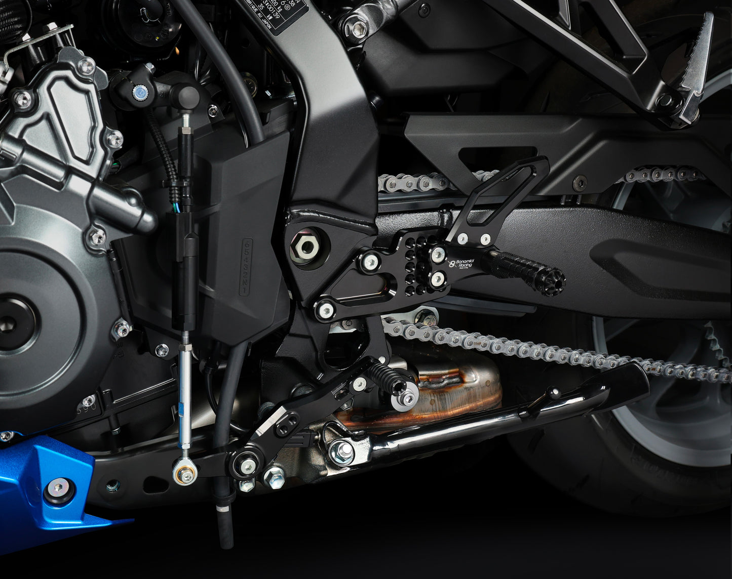 Bonamici Racing Aluminium Rearsets for the Suzuki GSX-8R/GSX-8S 2023-2024